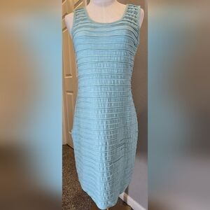 Elegant Blue Sleeveless Dress